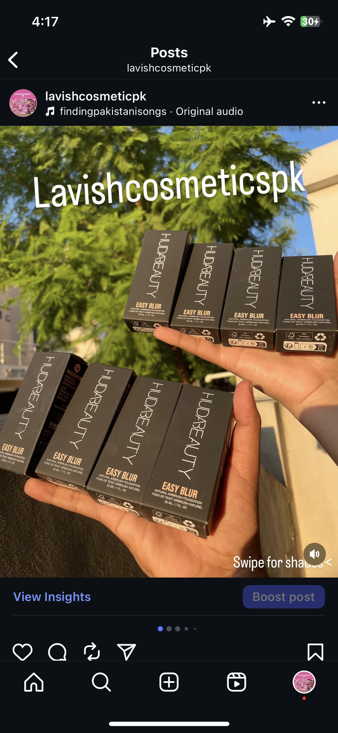 HUDA BEAUTY EASY BLUR AIRBRUSH FOUNDATION -30 ML