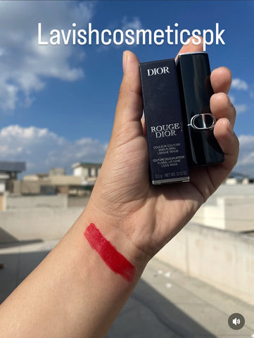 DIOR ROUGE FLORAL LIP CARE LONG WEAR LIPSTICK 3.5 GRAMS BIG SIZE