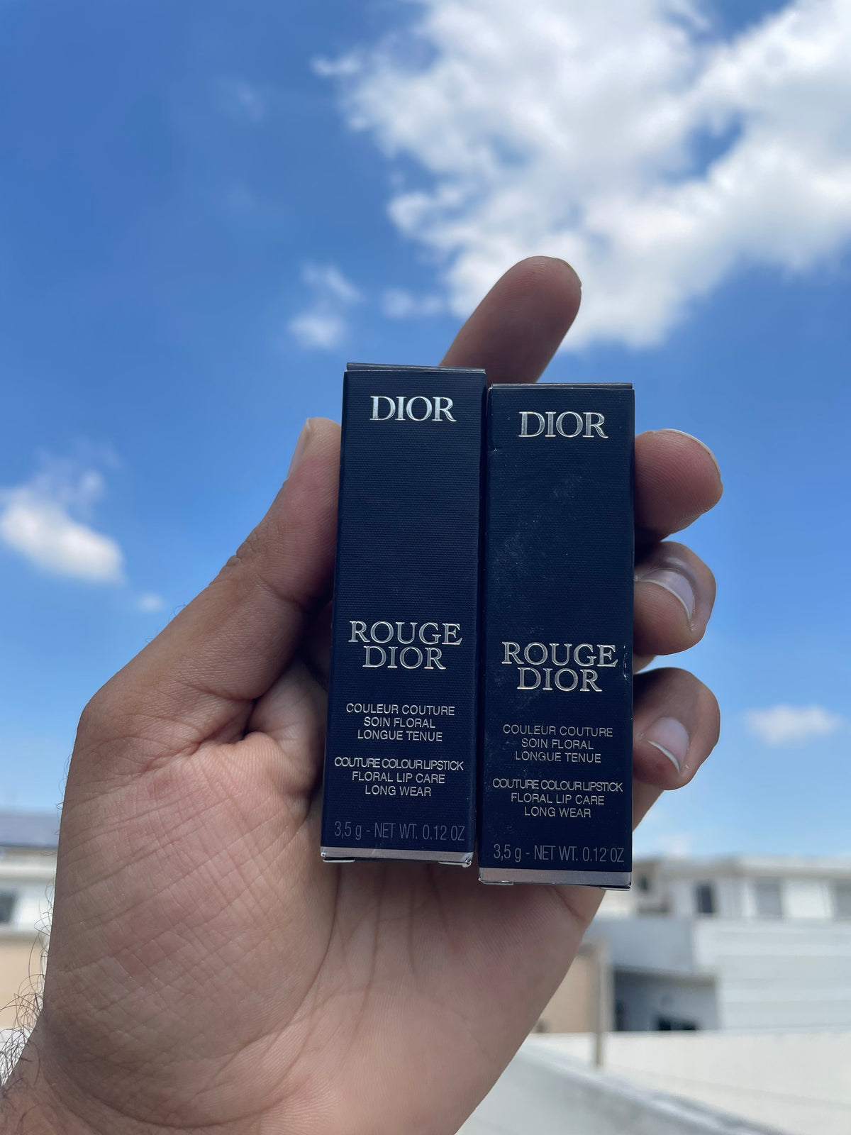 DIOR ROUGE FLORAL LIP CARE LONG WEAR LIPSTICK 3.5 GRAMS BIG SIZE